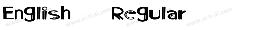 English 157 Regular字体转换 English 157 Regular字体转换